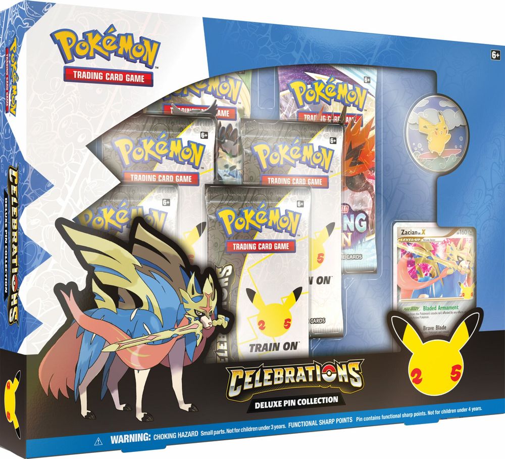 Celebrations Deluxe Pin Collection [Zacian LV. X] — Celebrations