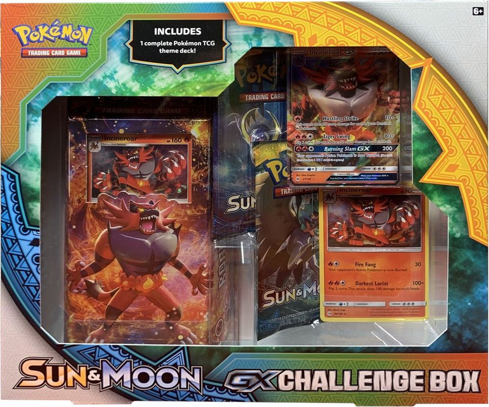 Sun & Moon GX Challenge Box [Incineroar] — SM Base Set
