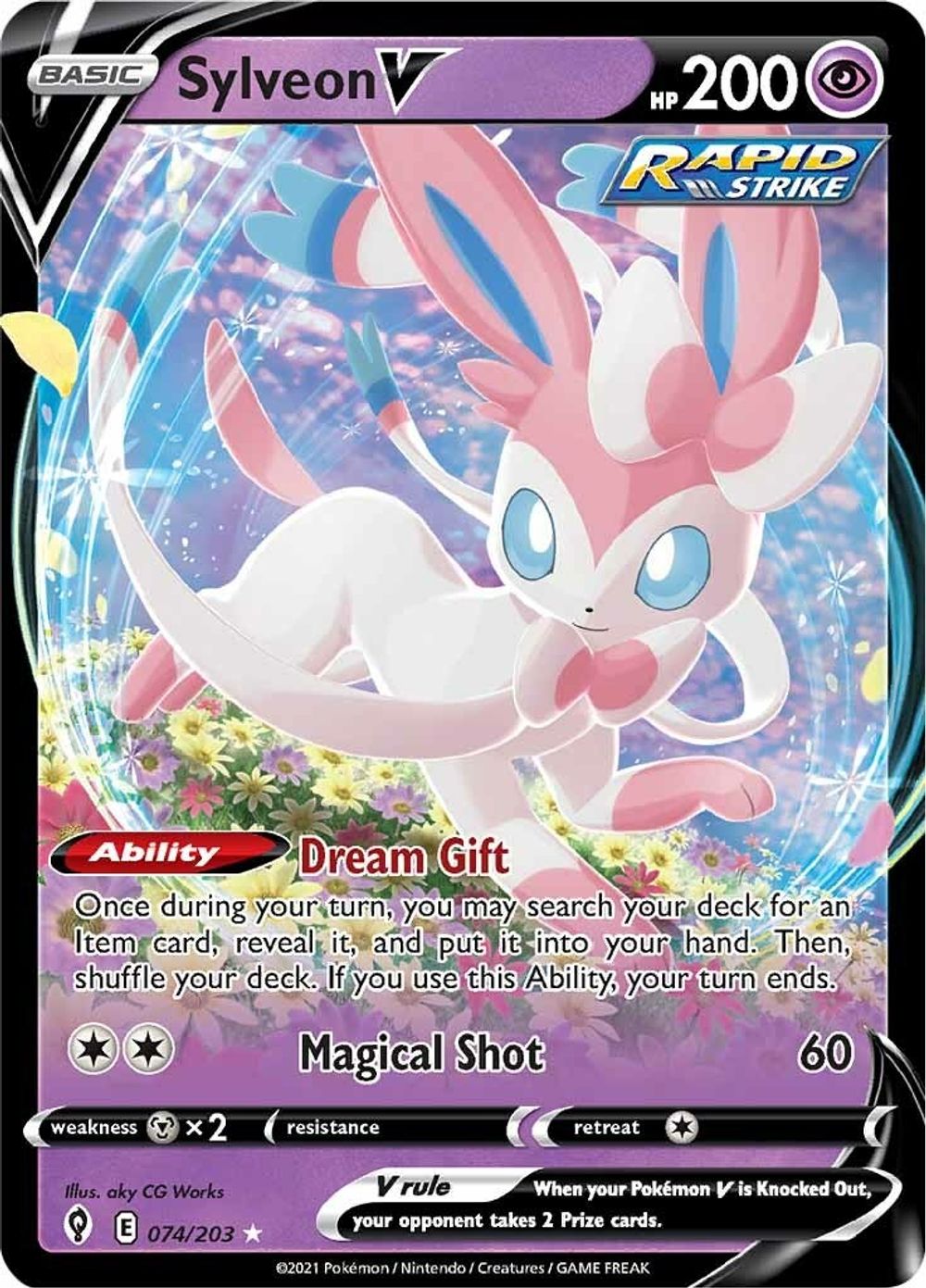 Sylveon V — SWSH07: Evolving Skies