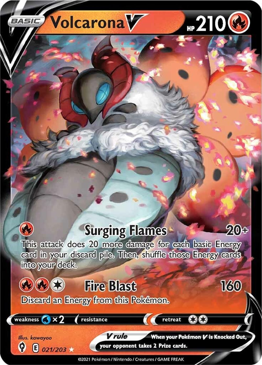 Volcarona V — SWSH07: Evolving Skies