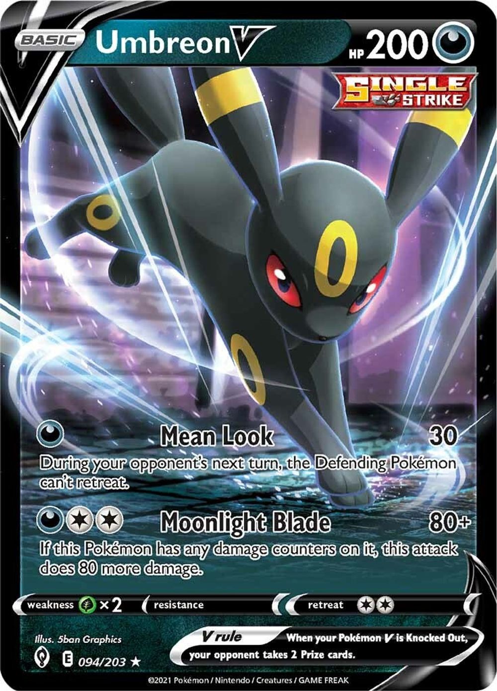Umbreon V — SWSH07: Evolving Skies