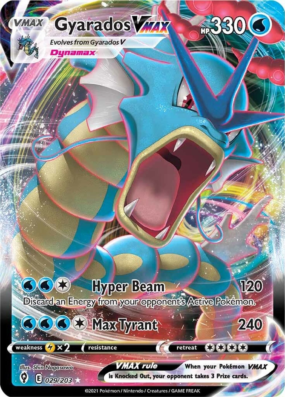 Gyarados VMAX — SWSH07: Evolving Skies