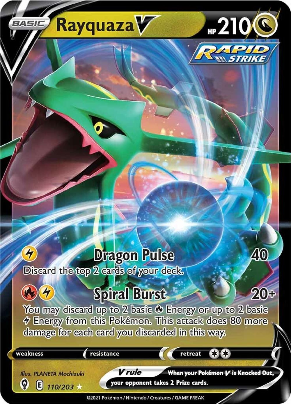 Rayquaza V — SWSH07: Evolving Skies