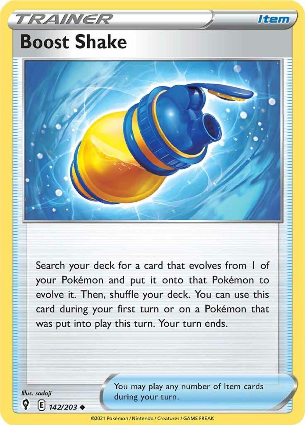 Boost Shake — SWSH07: Evolving Skies