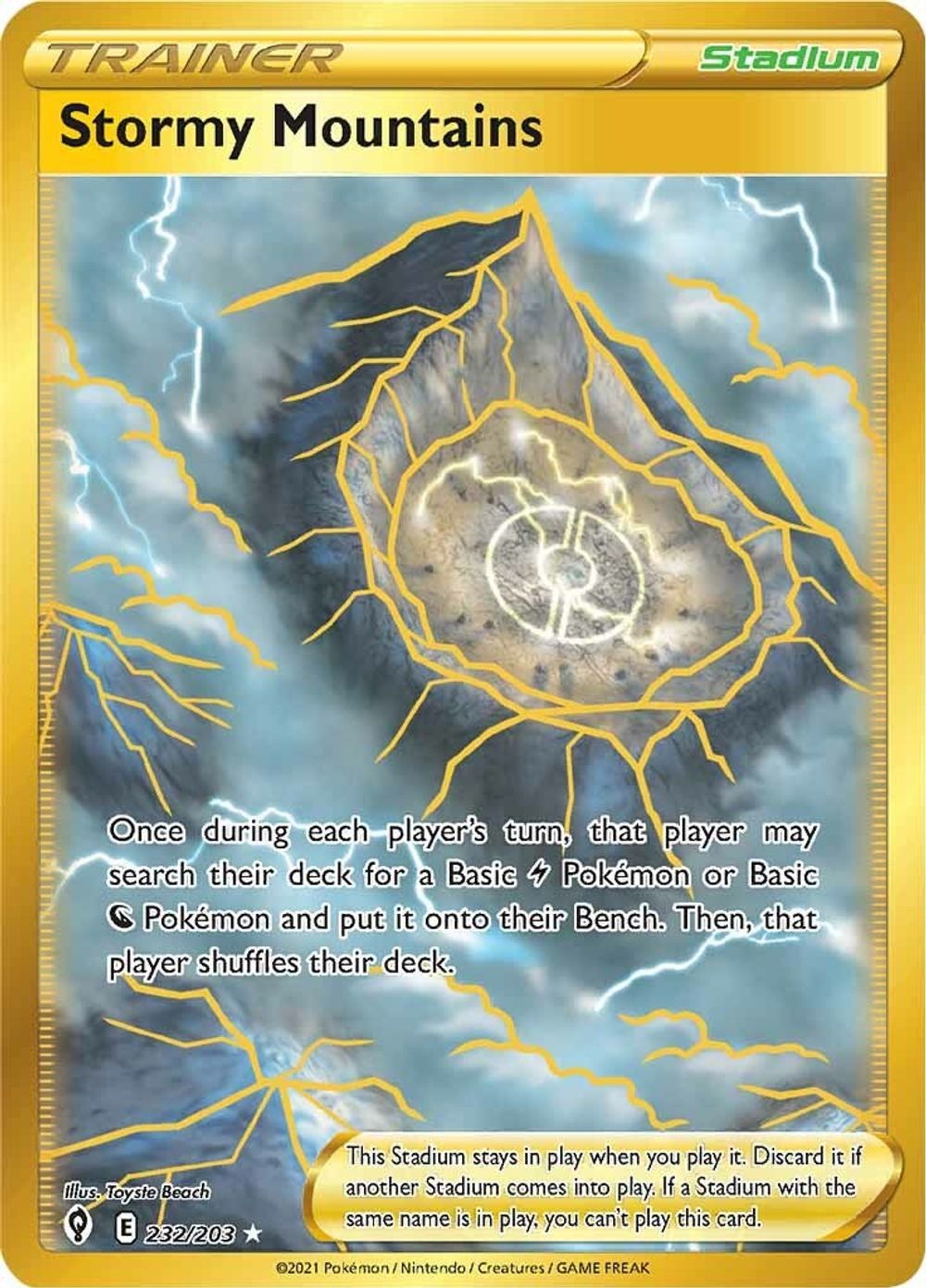 Stormy Mountains (Secret) — SWSH07: Evolving Skies