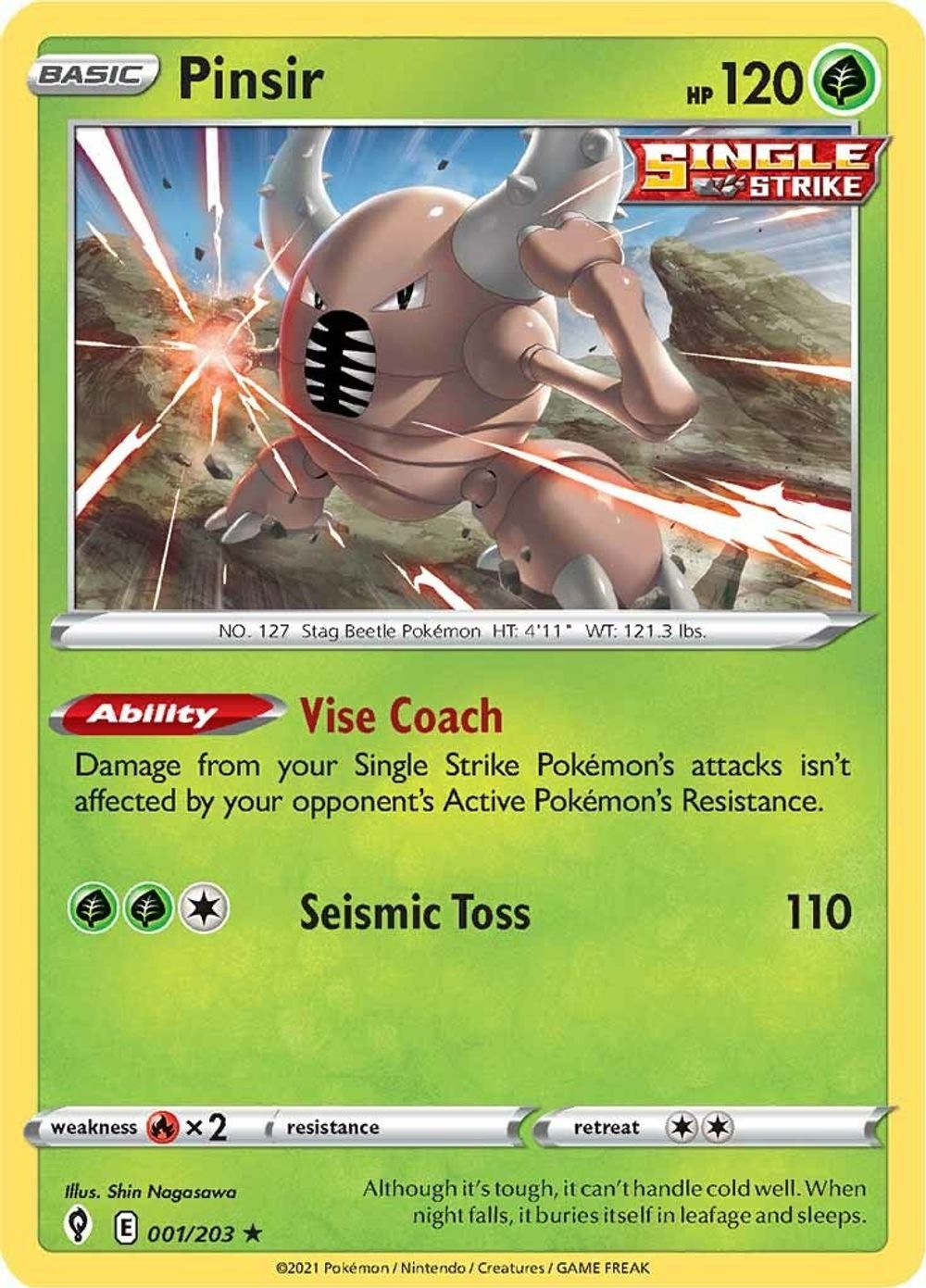 Pinsir — SWSH07: Evolving Skies