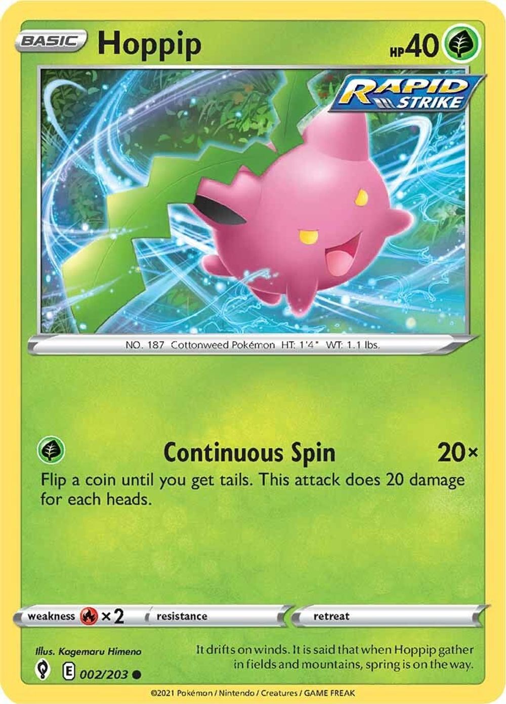 Hoppip — SWSH07: Evolving Skies