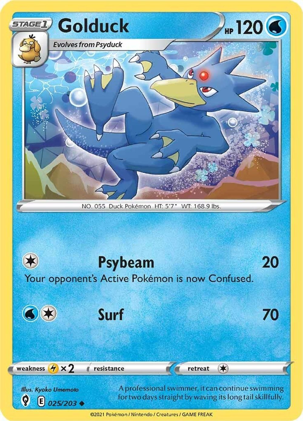 Golduck — SWSH07: Evolving Skies