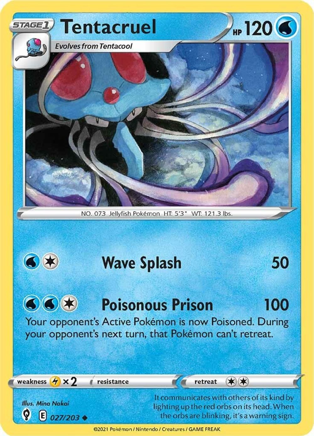 Tentacruel — SWSH07: Evolving Skies