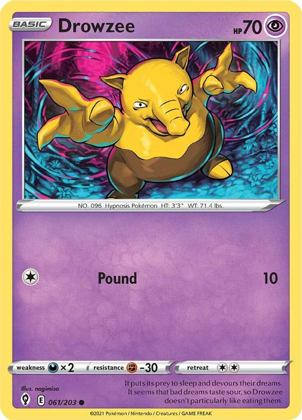 Drowzee — SWSH07: Evolving Skies