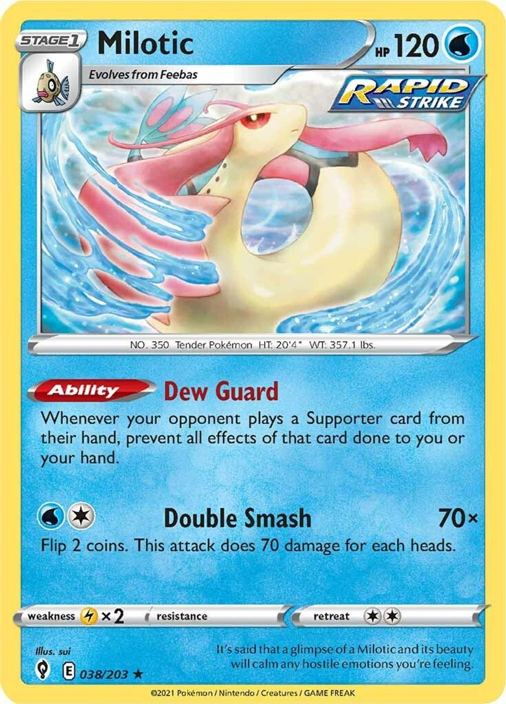 Milotic — SWSH07: Evolving Skies