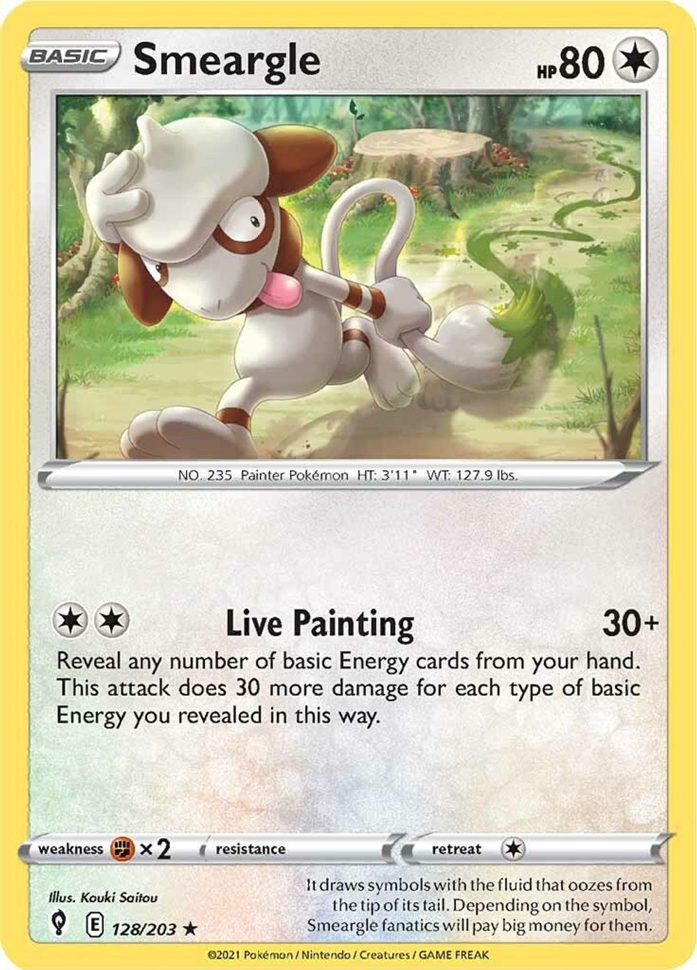 Smeargle — SWSH07: Evolving Skies