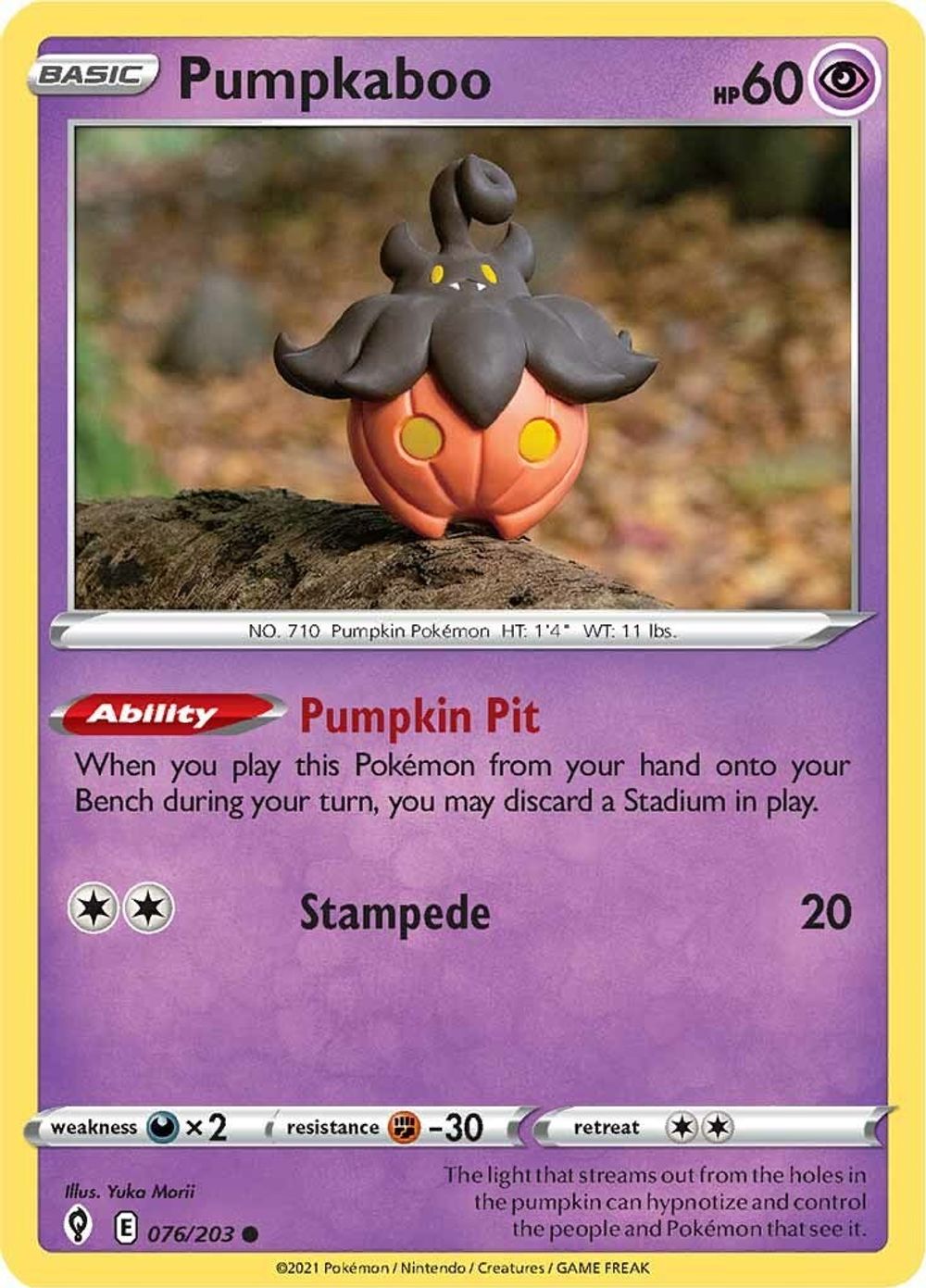 Pumpkaboo — SWSH07: Evolving Skies