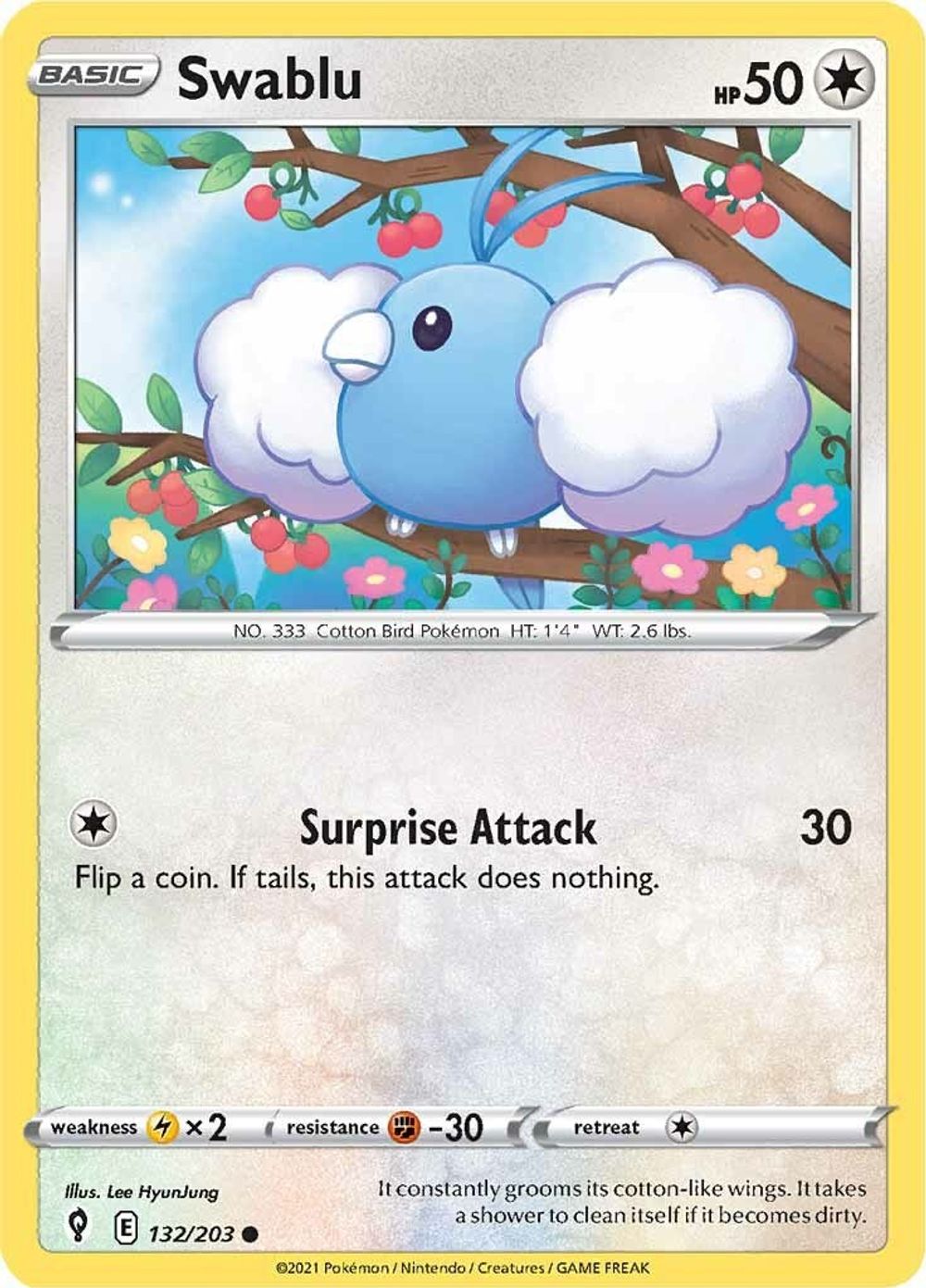 Swablu — SWSH07: Evolving Skies