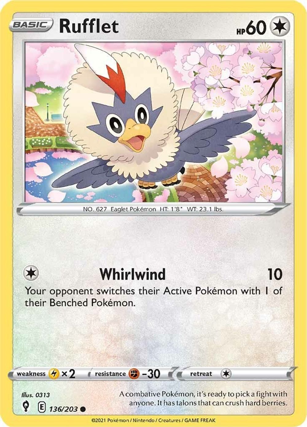 Rufflet — SWSH07: Evolving Skies