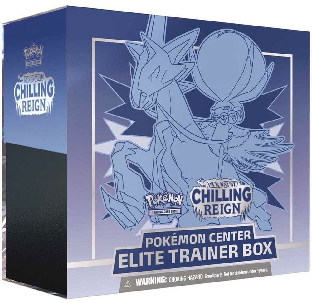 Chilling Reign Pokemon Center Elite Trainer Box [Ice Rider Calyrex] (Exclusive) — SWSH06: Chilling Reign