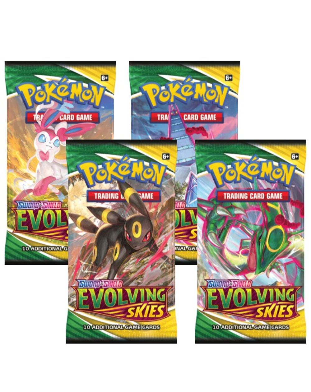 Evolving Skies Booster Pack Art Bundle [Set of 4] — SWSH07: Evolving Skies