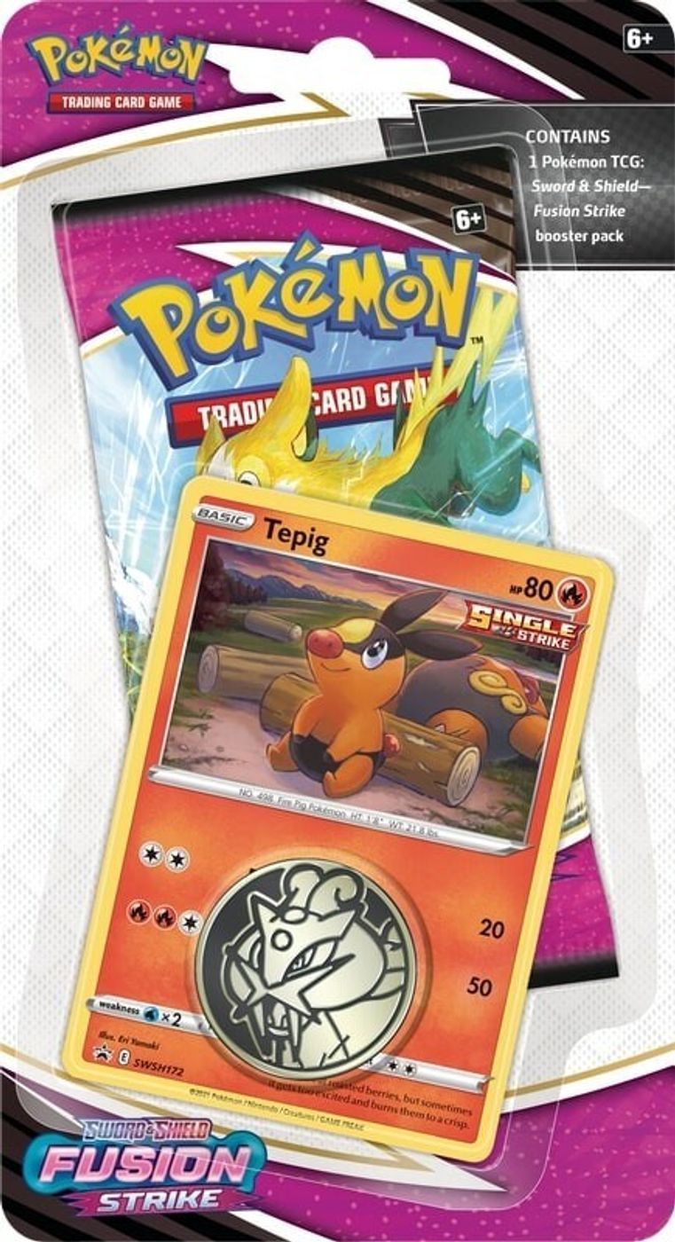 Fusion Strike Single Pack Blister [Tepig] — SWSH08: Fusion Strike