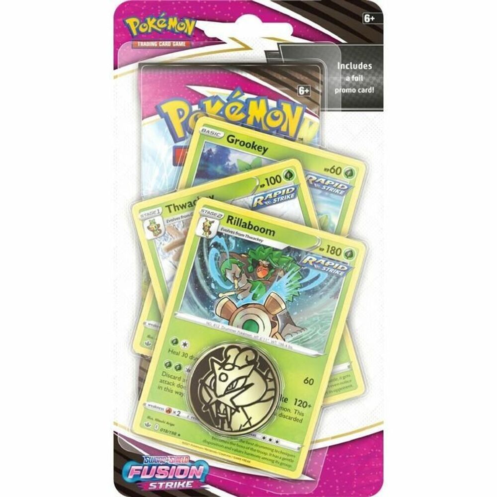 Fusion Strike Premium Checklane Blister [Rillaboom] — SWSH08: Fusion Strike