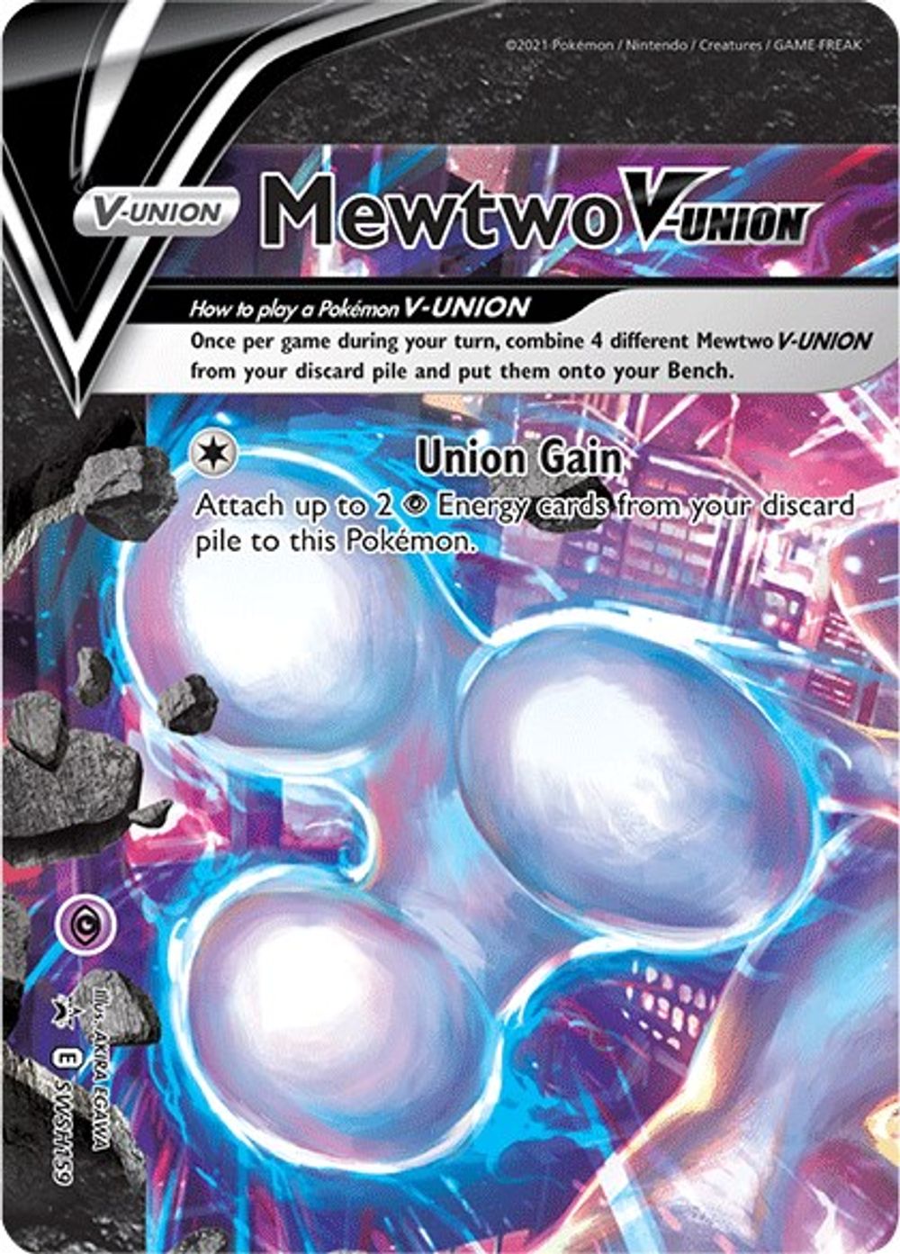 Mewtwo V-UNION - SWSH159 — SWSH: Sword & Shield Promo Cards