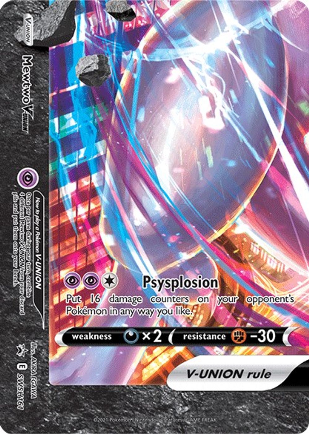 Mewtwo V-UNION - SWSH161 — SWSH: Sword & Shield Promo Cards