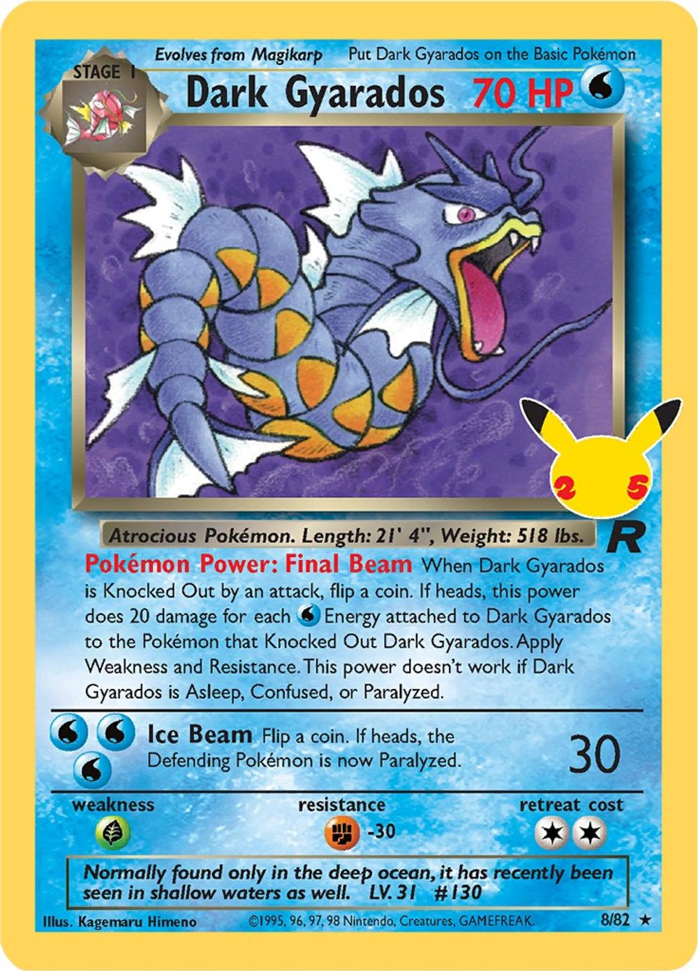 Dark Gyarados — Celebrations: Classic Collection