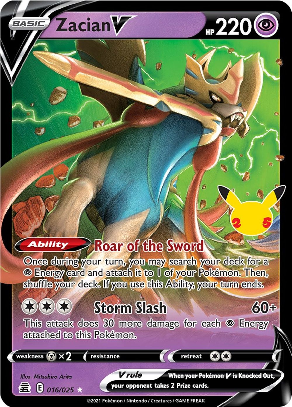 Zacian V — Celebrations