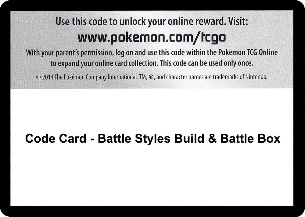 Code Card - Battle Styles Build & Battle Box — SWSH05: Battle Styles