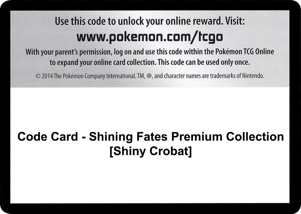 Code Card - Shining Fates Premium Collection [Shiny Crobat] — Shining Fates