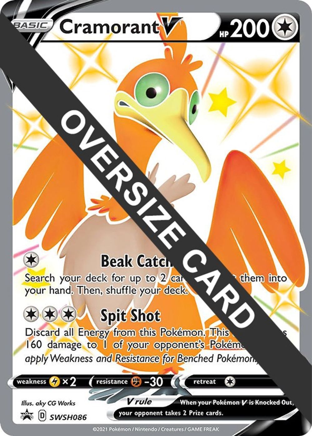 Cramorant V - SWSH086 — Jumbo Cards