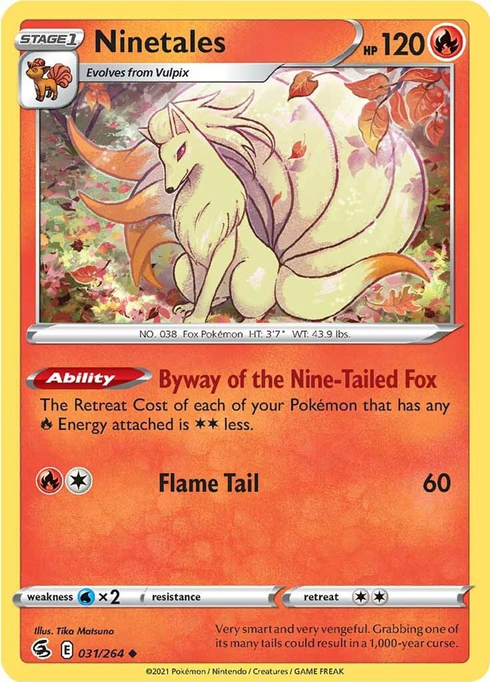 Ninetales (31) — SWSH08: Fusion Strike