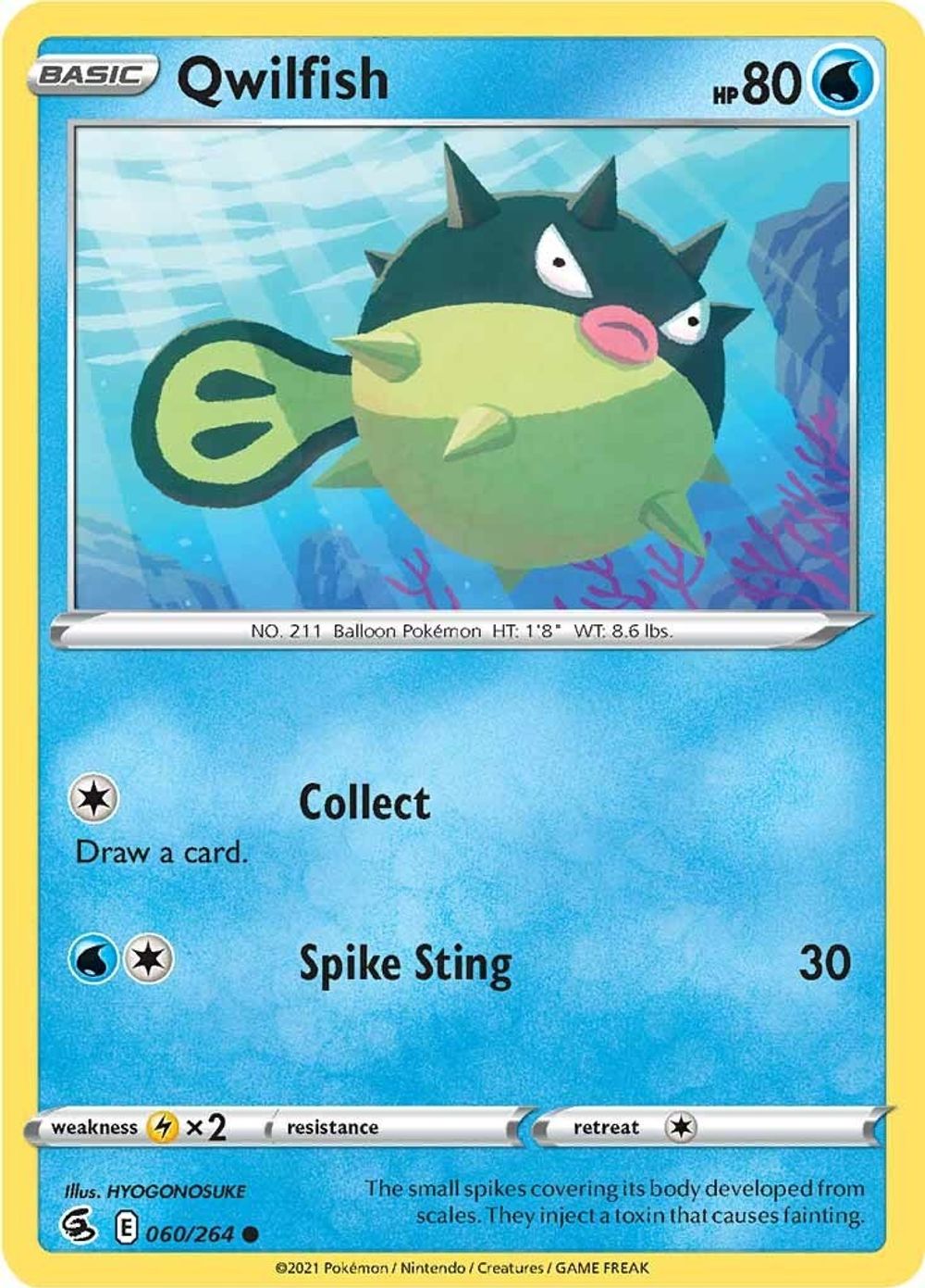Qwilfish — SWSH08: Fusion Strike
