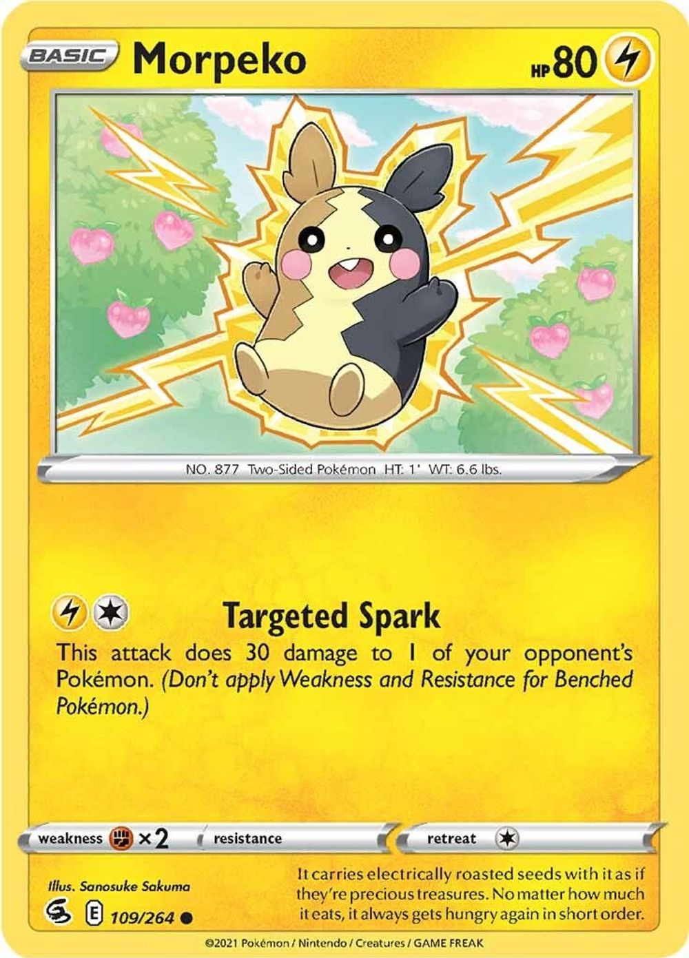 Morpeko (109) — SWSH08: Fusion Strike