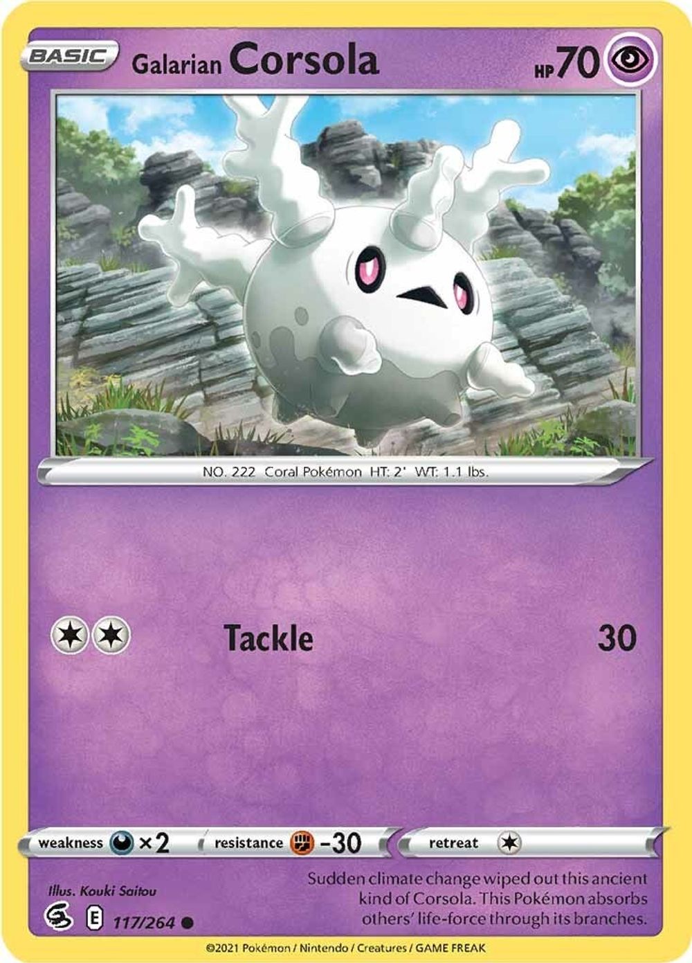 Galarian Corsola — SWSH08: Fusion Strike