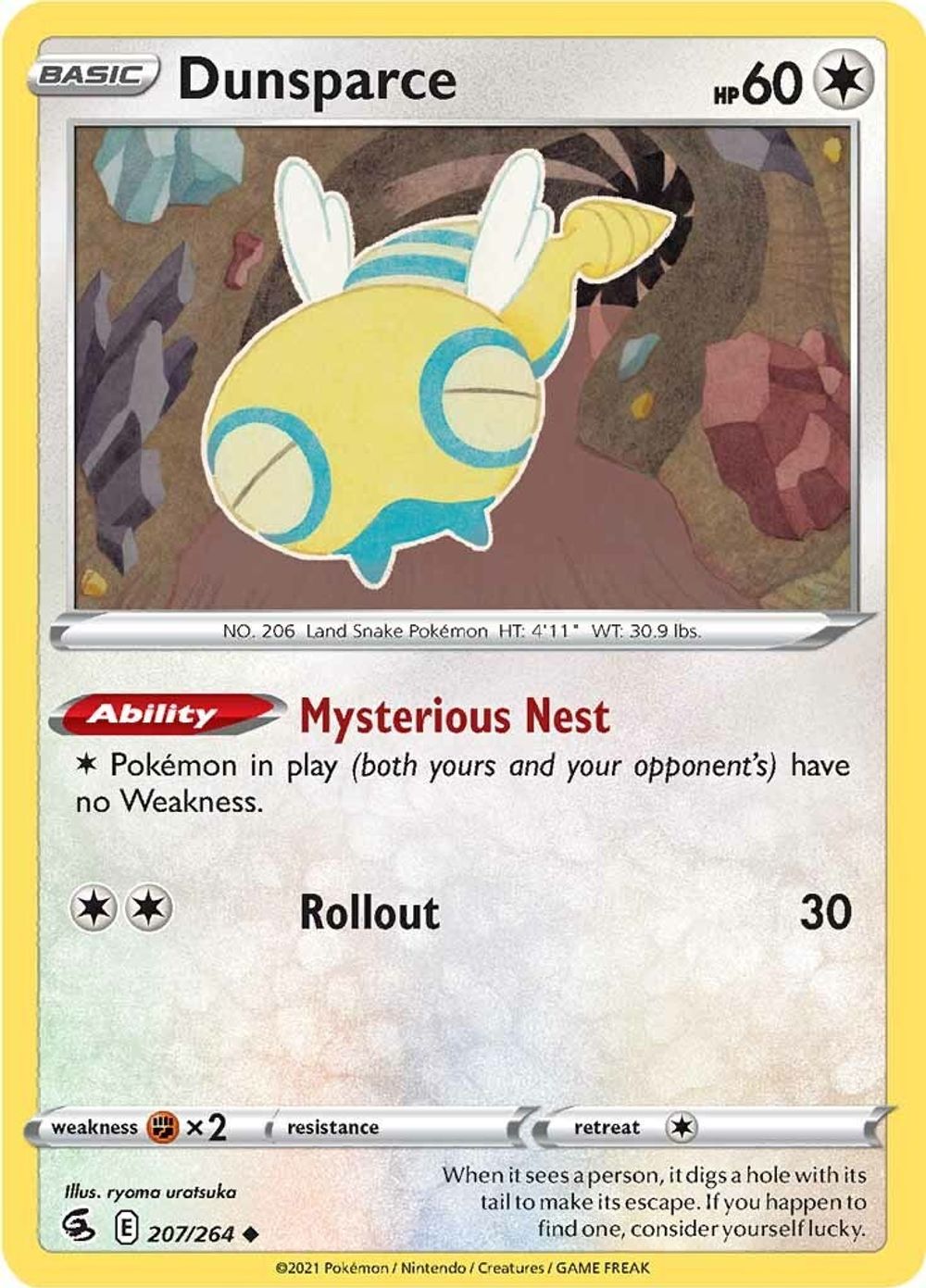 Dunsparce — SWSH08: Fusion Strike