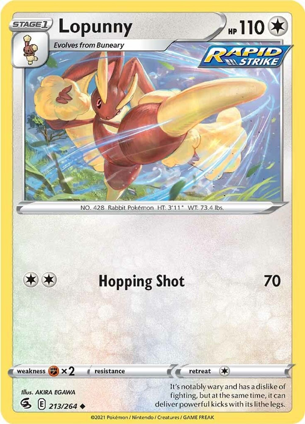 Lopunny — SWSH08: Fusion Strike
