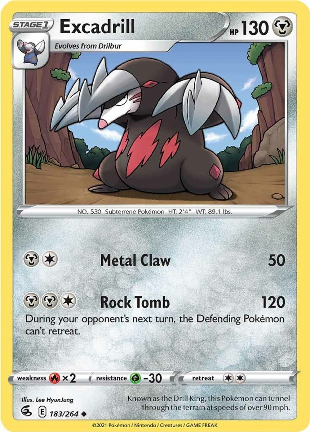 Excadrill — SWSH08: Fusion Strike