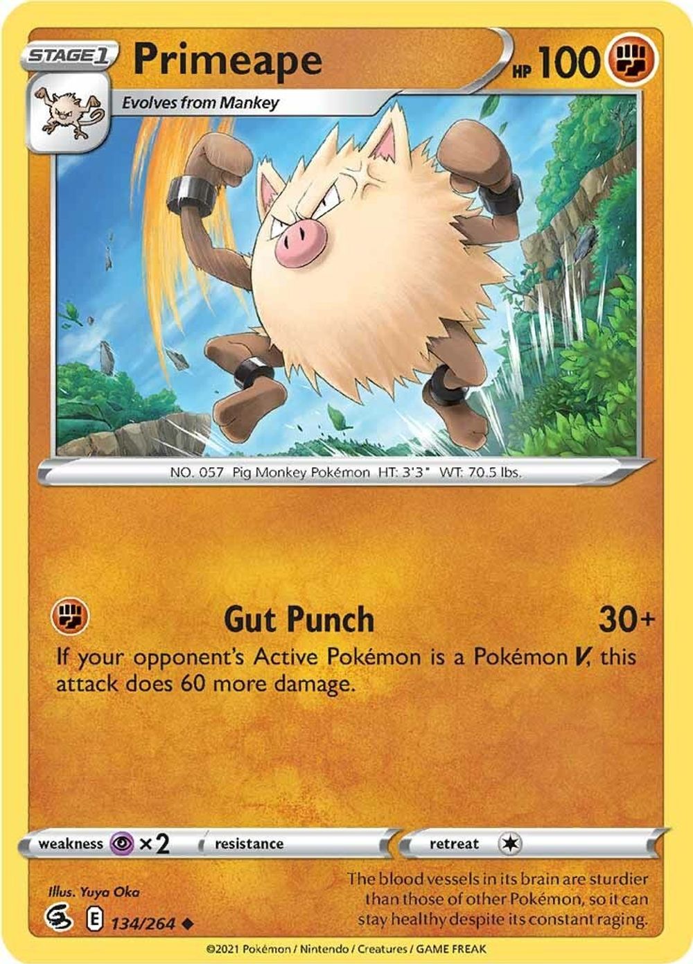Primeape — SWSH08: Fusion Strike