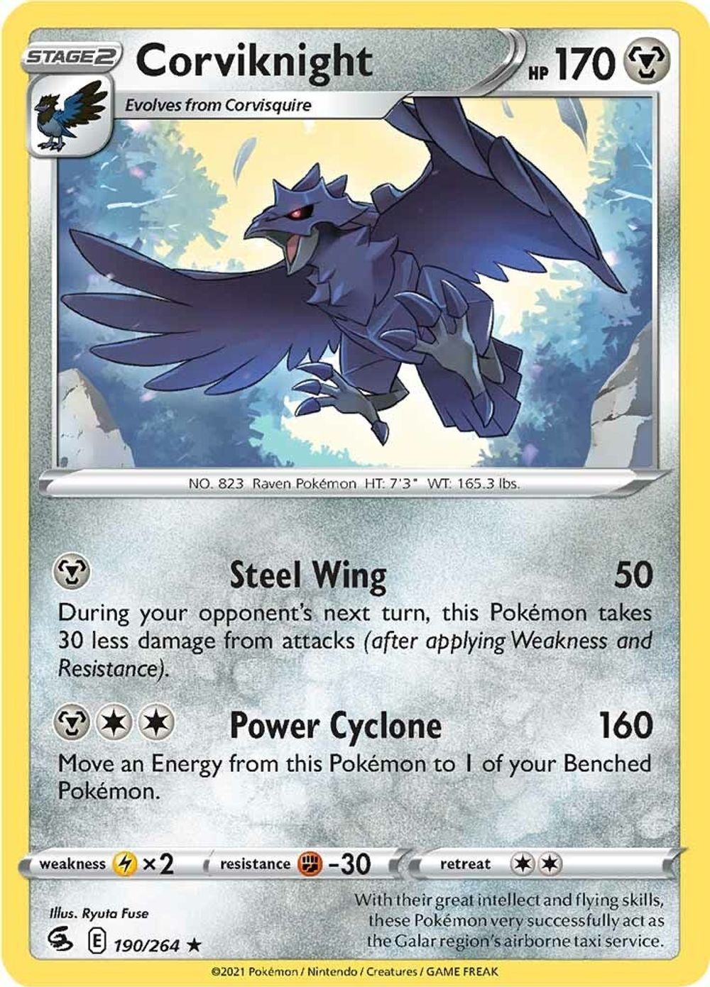Corviknight — SWSH08: Fusion Strike