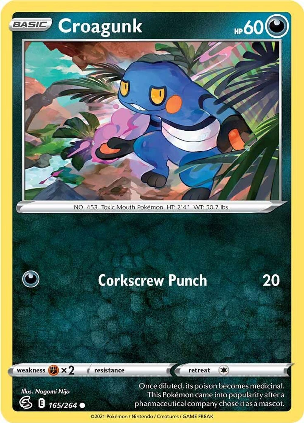 Croagunk — SWSH08: Fusion Strike
