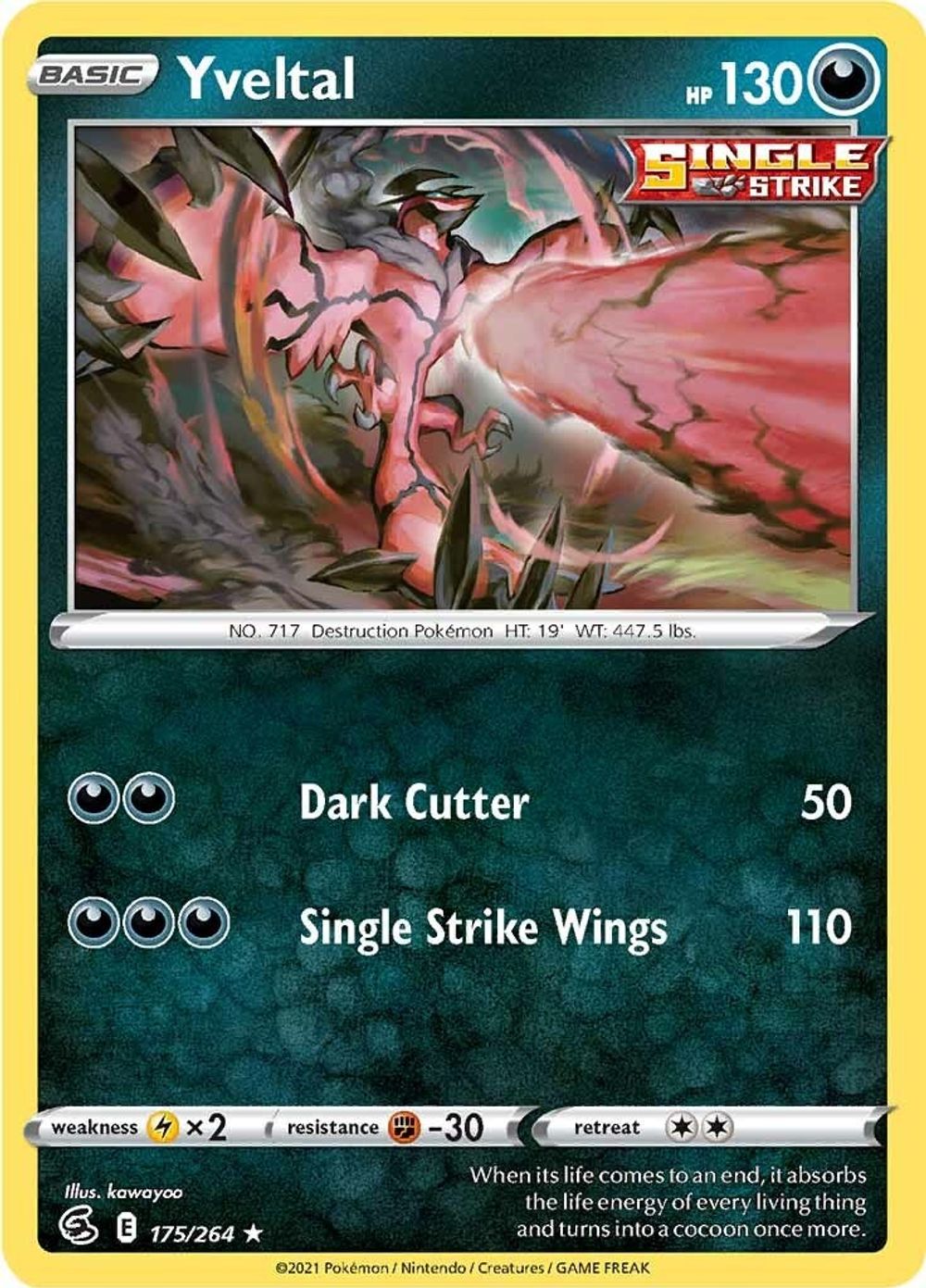 Yveltal — SWSH08: Fusion Strike