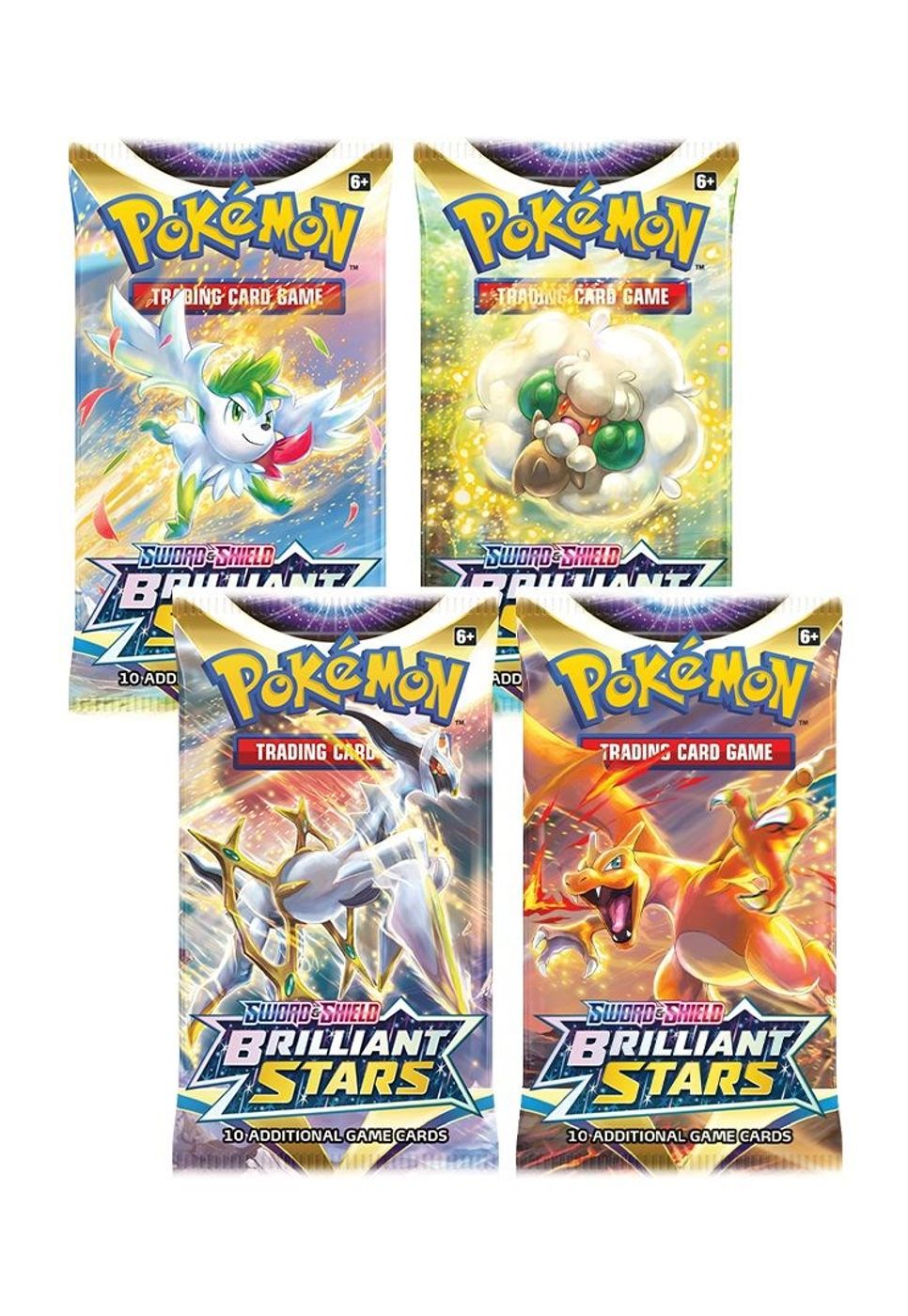 Brilliant Stars Booster Pack Art Bundle [Set of 4] — SWSH09: Brilliant Stars
