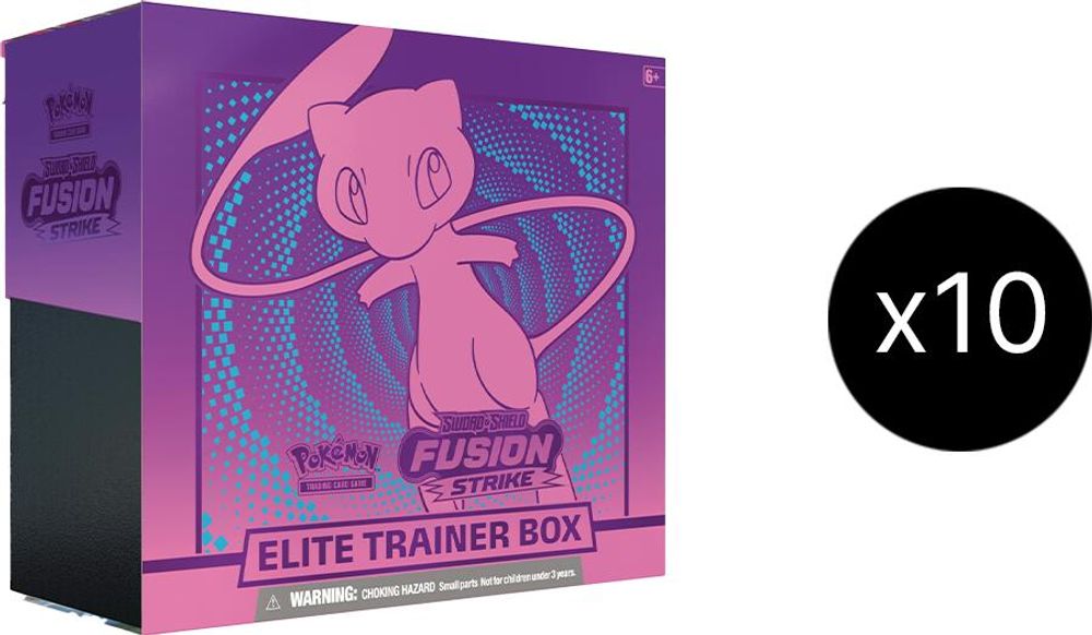Fusion Strike Elite Trainer Box Case — SWSH08: Fusion Strike