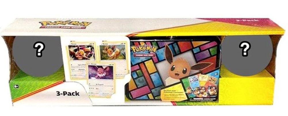 Costco Pokemon Collector 3-Pack: Eevee Treasure Chest + 2 Poke Ball Tins — Miscellaneous Cards & Products