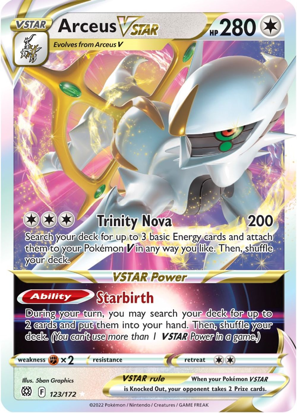 Arceus VSTAR — SWSH09: Brilliant Stars