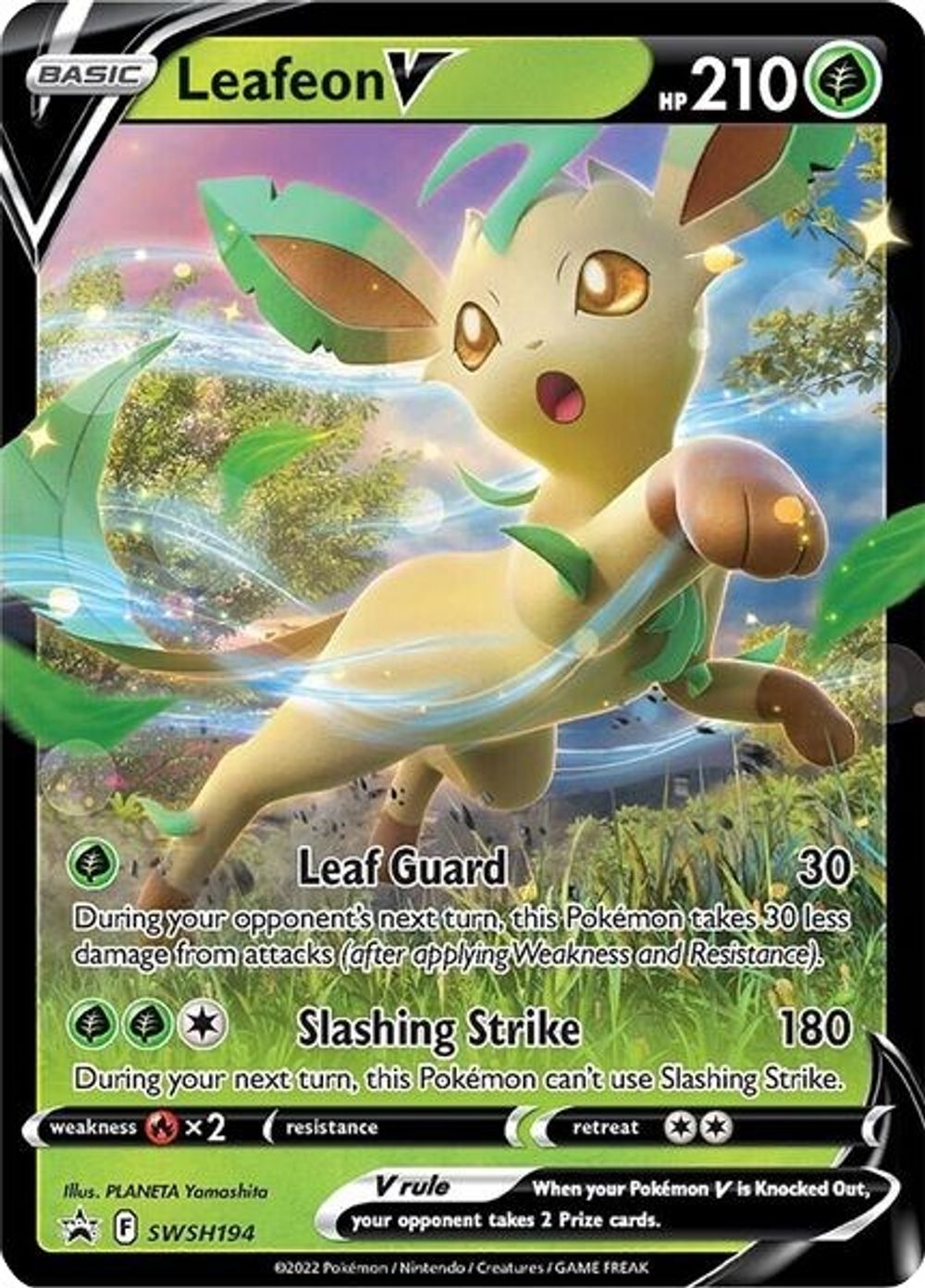Leafeon V - SWSH194 — SWSH: Sword & Shield Promo Cards