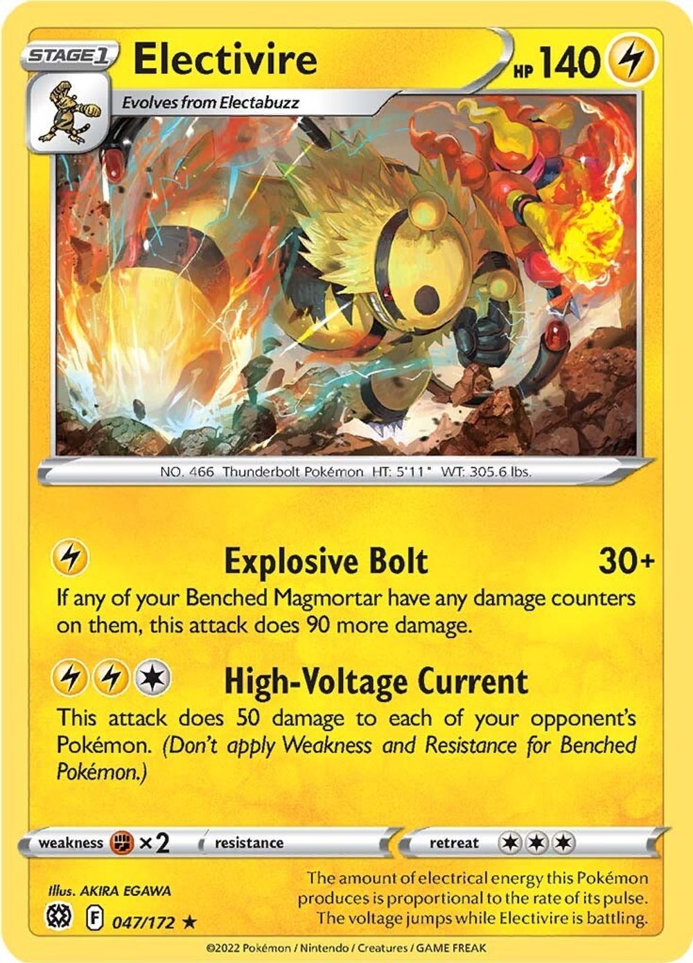 Electivire — SWSH09: Brilliant Stars