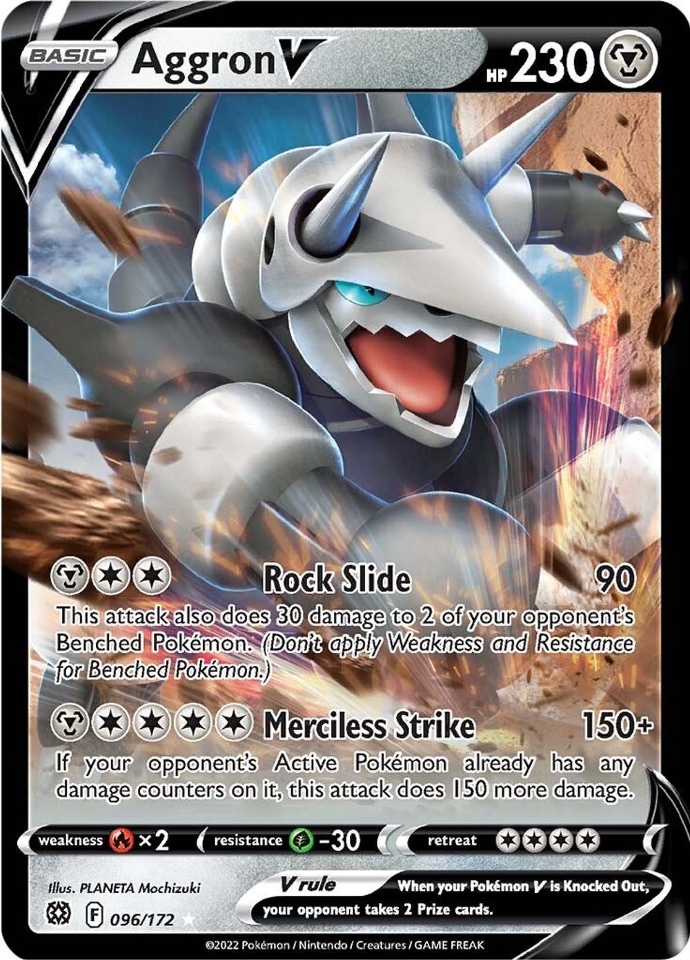 Aggron V — SWSH09: Brilliant Stars