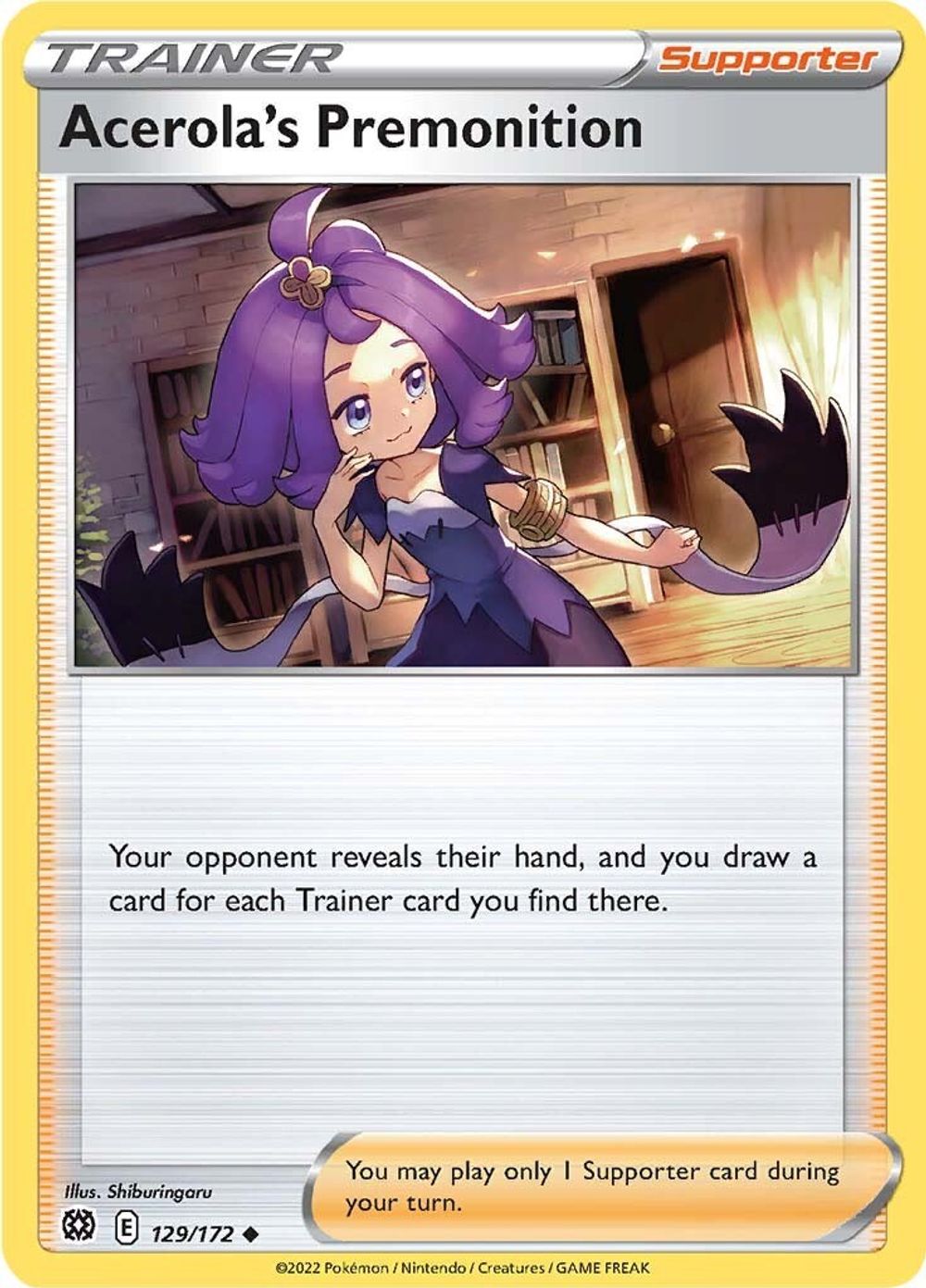 Acerola's Premonition — SWSH09: Brilliant Stars