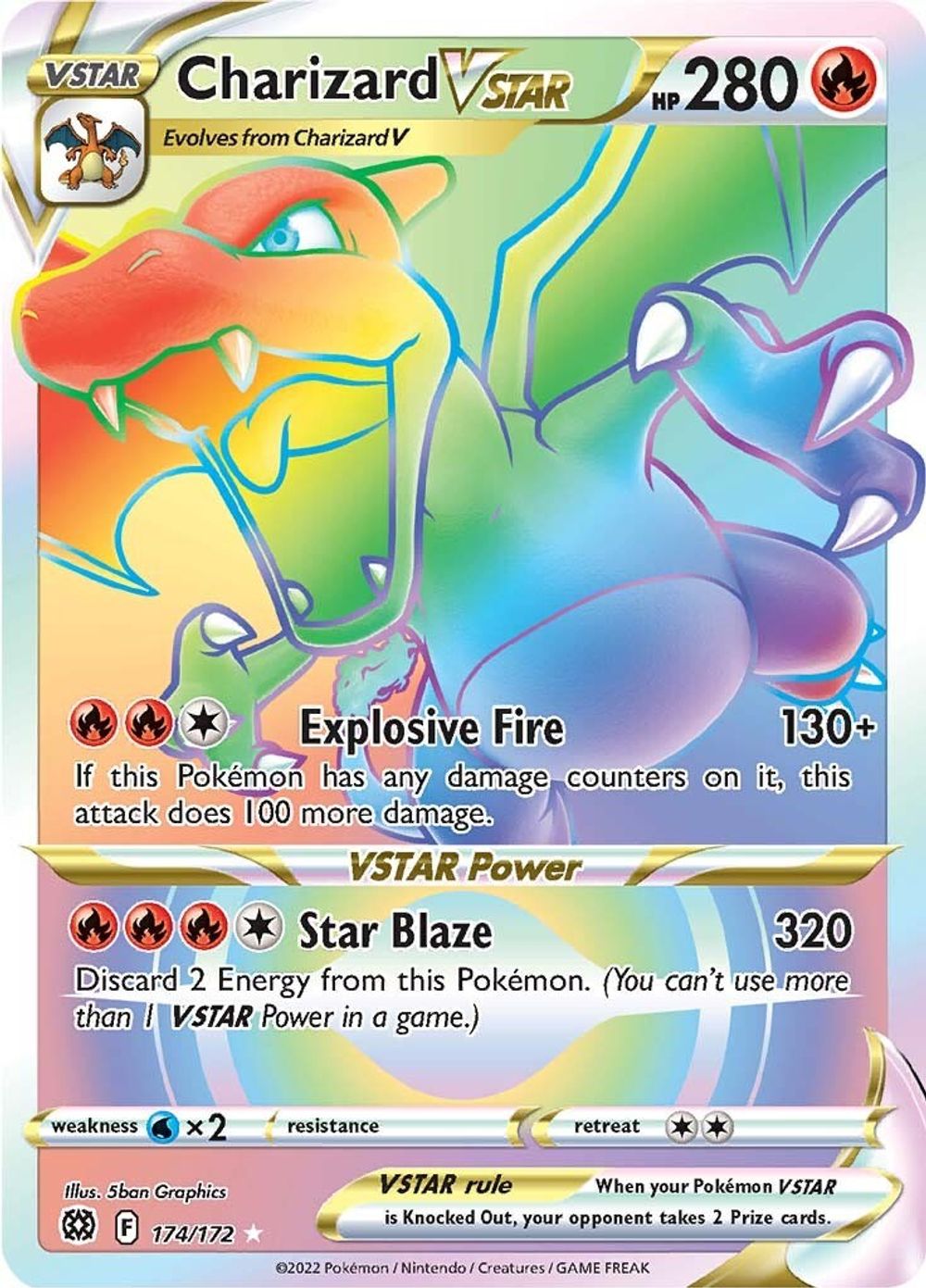 Charizard VSTAR (Secret) — SWSH09: Brilliant Stars